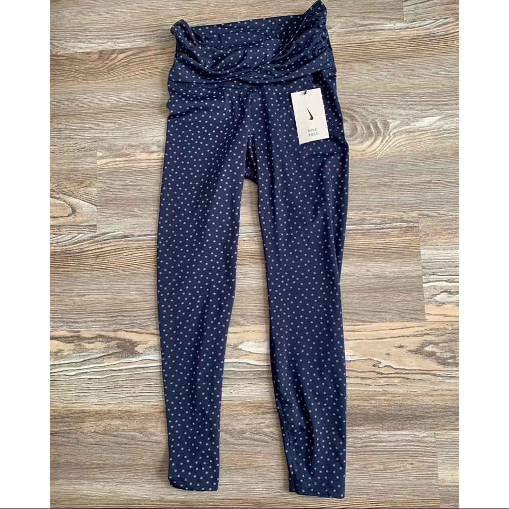 Nike Yoga Navy Blue leggings size S